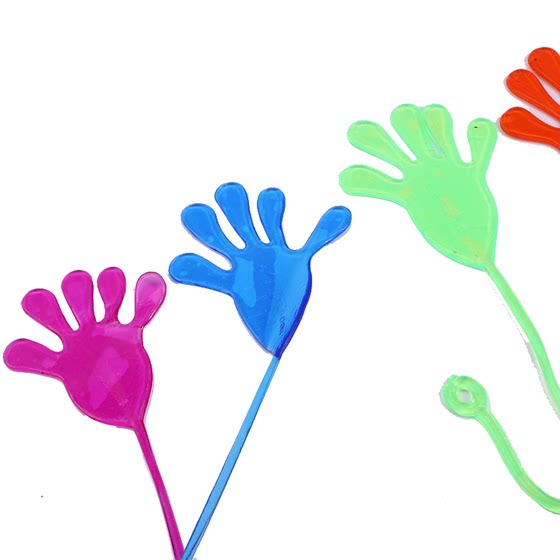 The nostalgic elastic stretchable palms let people climb the wall