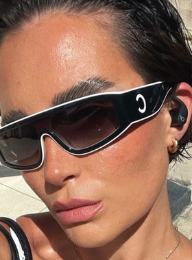 小香风墨镜Y2K辣妹猫眼太阳眼镜