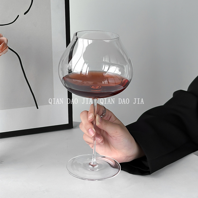 欧式高档红酒杯奢华水晶玻璃杯葡萄酒高脚杯子家用勃艮第酒具一对