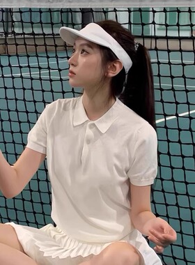 韩版白色运动网球空顶帽子女夏季户外跑步防晒帽男透气百搭太阳帽