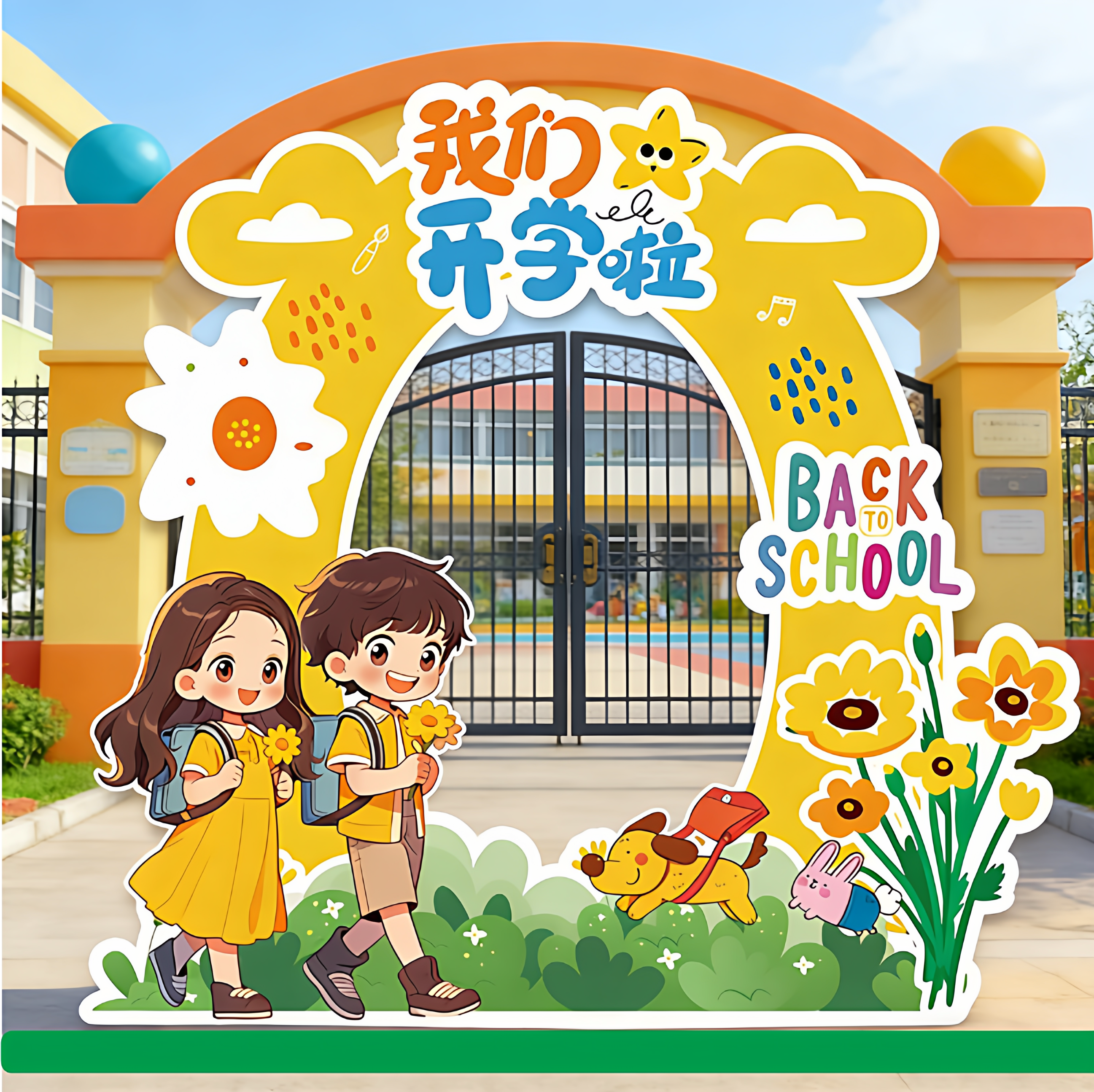 开学仪式感场景布置幼儿园小学升班入学典礼装饰拍照框道具kt板,淘宝优惠券,粉丝福利购,淘宝优惠卷