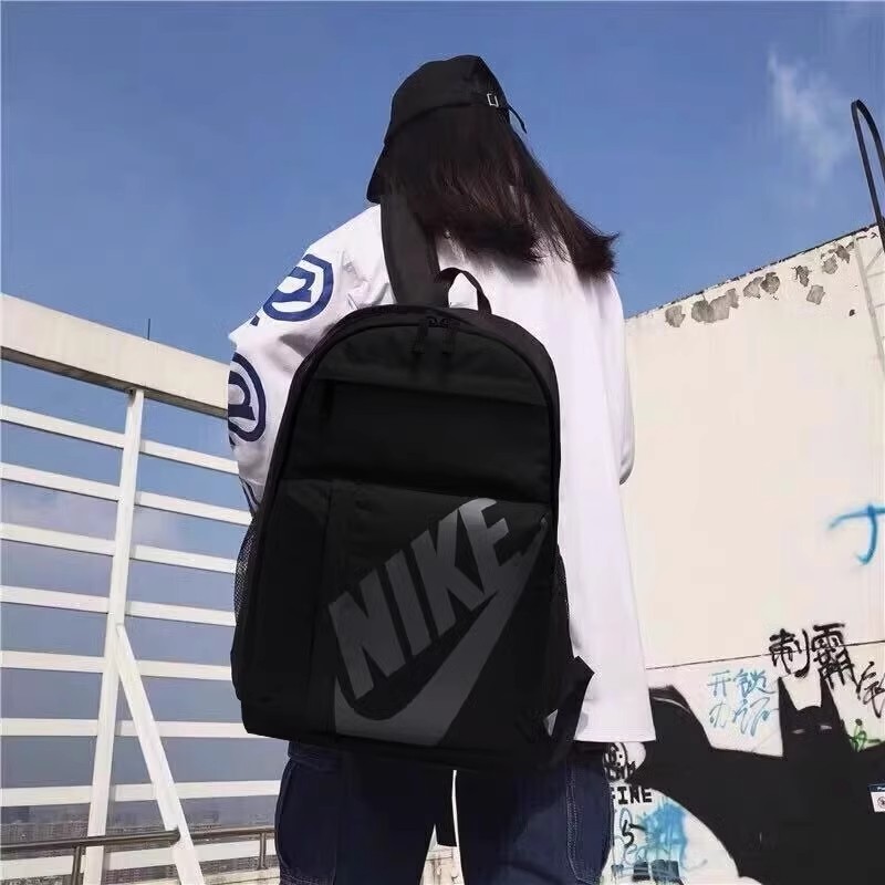 Nike耐克双肩包大容量大LOGO背包男女学生包户外书包黑色CK0944 - 图0