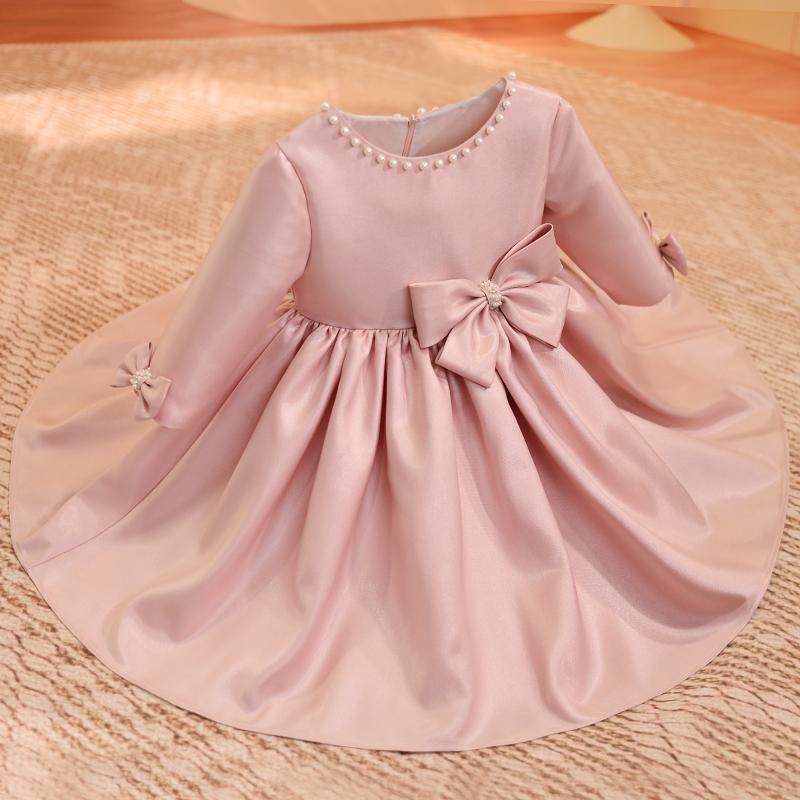 女童礼服春秋儿童装花童公主裙女宝宝周岁生日蓬蓬纱主持人演出服,淘宝优惠券,粉丝福利购,淘宝优惠卷
