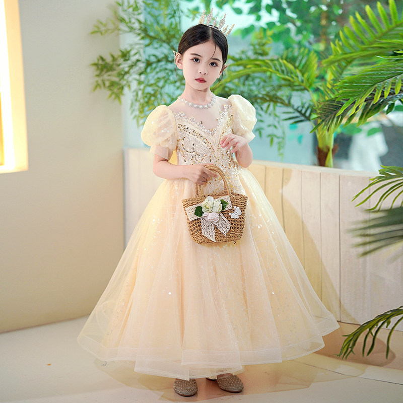 女童夏季公主裙儿童装洋气长裙礼服夏装连衣裙2025新款蓬蓬纱裙子,淘宝优惠券,粉丝福利购,淘宝优惠卷