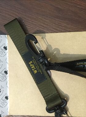 WTAPS 15AW 高质感钥匙扣 户外钥匙扣 一袋两只绿色，黑色