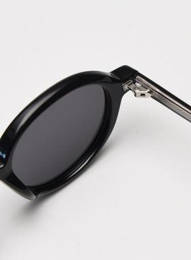 塑胶钛透色镜框复古慵懒风偏光太阳镜防紫外线出游男女墨镜板材