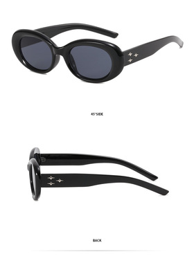 椭圆形韩版男女太阳镜