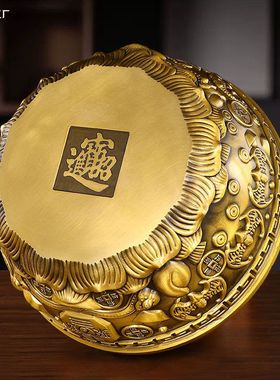 四方纳财客厅聚宝盆碗家里