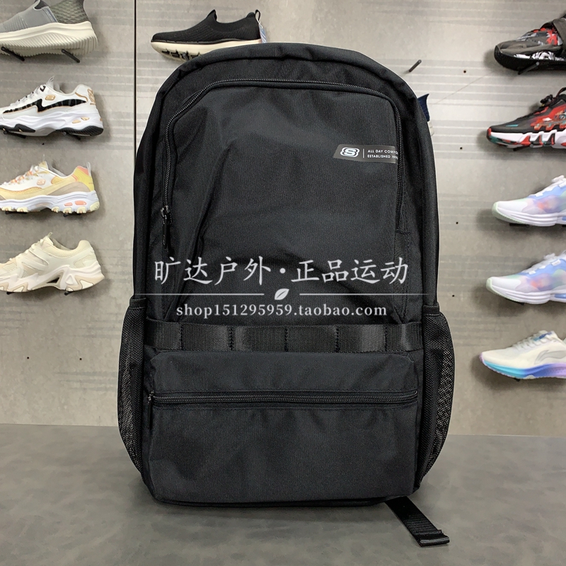 Skechers/斯凯奇新款男女学生户外运动休闲收纳双肩背包L123U046 - 图3