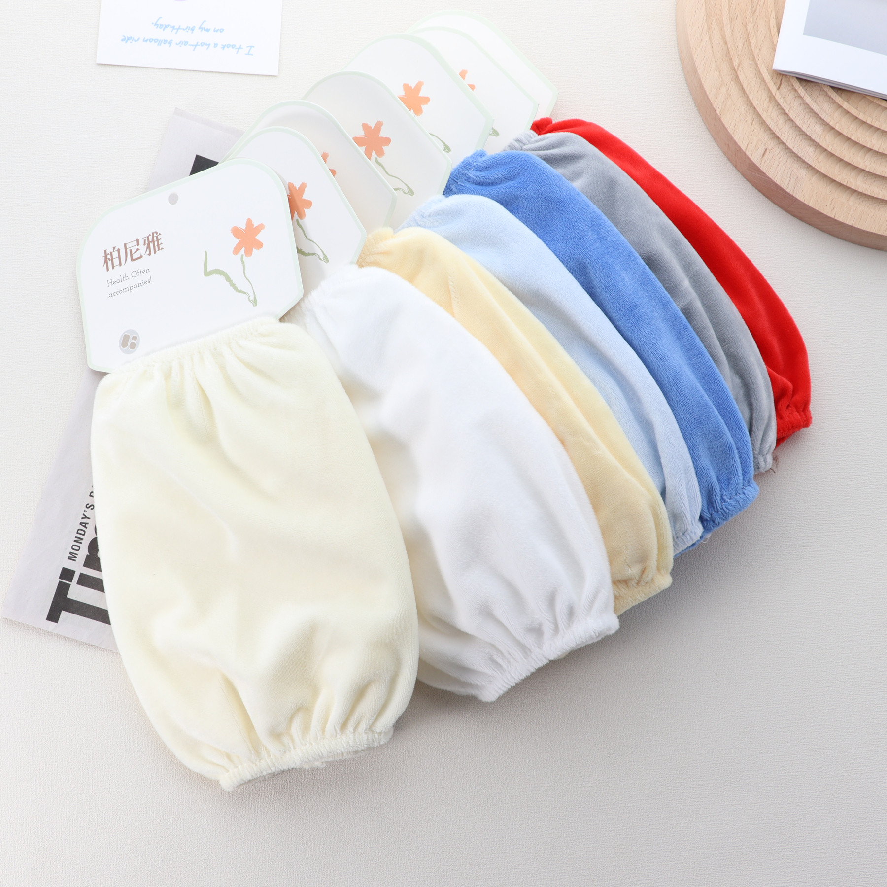 短款素色绒布护袖套女孩袖口防污净面纯色秋冬季成人男童学生儿童,淘宝优惠券,粉丝福利购,淘宝优惠卷