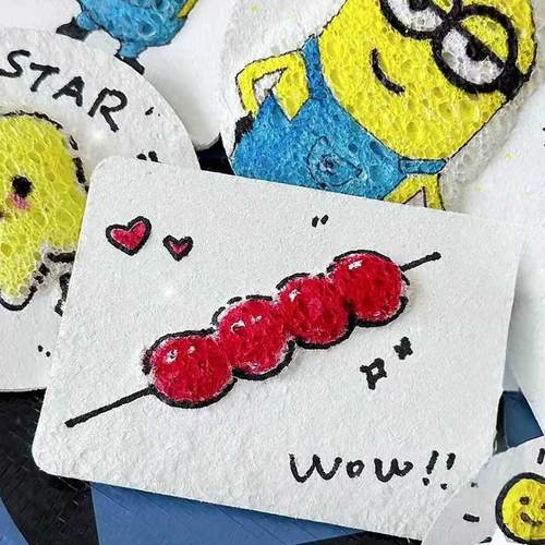 发泡肌理画纸创意绘画儿童手工包简笔工具全套装diy全套捏捏材料 - 图3