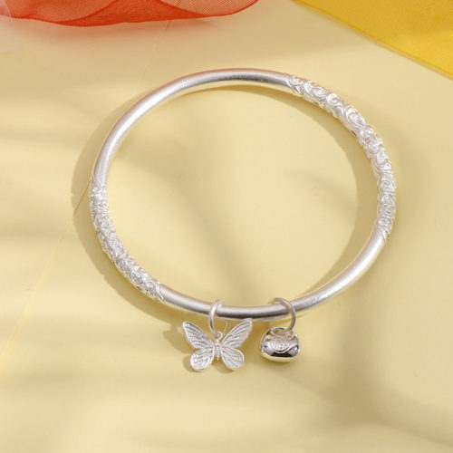 纯银999足银吊坠手镯配件编绳挂件手串串珠diy自由组合国风百搭 - 图1