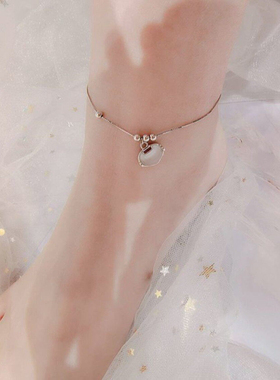 新中式祥云如意平安锁女款脚链