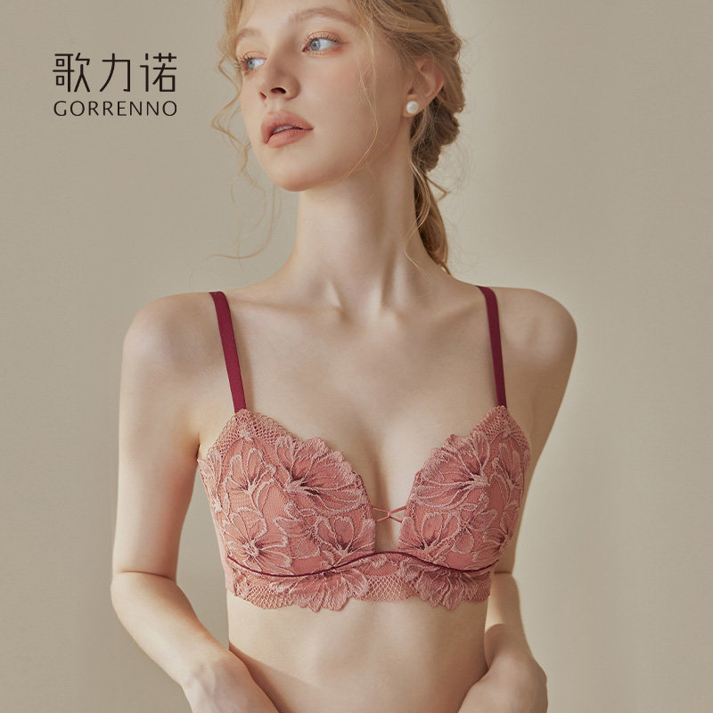 歌力诺情调套装大胸显小性感内裤 歌力诺文胸