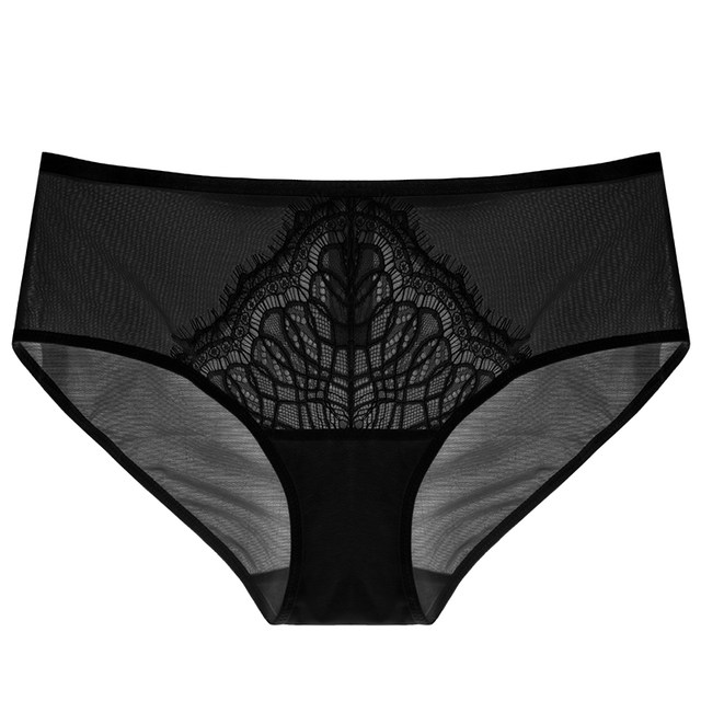 Glino white lace sexy low waist triangle shorts