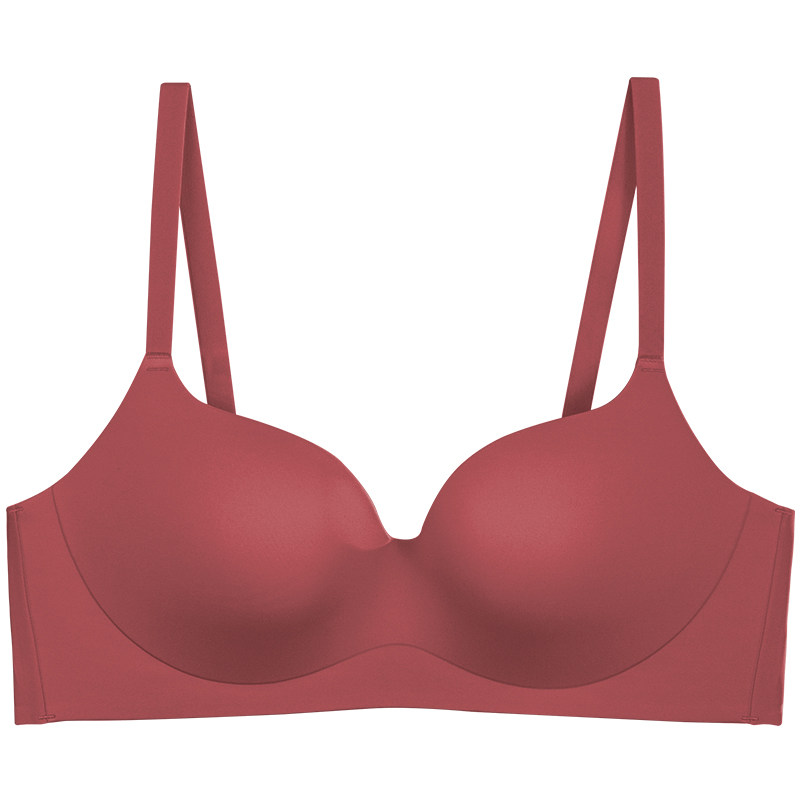 红色新娘兔年本命年无钢圈薄款内衣 歌力诺文胸