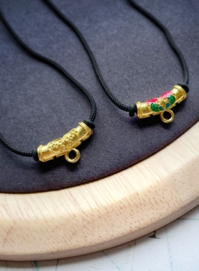 泰国佛牌挂绳嘎乌盒玉石吊坠