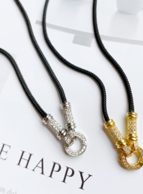 厂价微镶锆石钻扣仿泰国长挂链