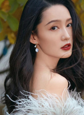 少女法式复古优雅炫彩花瓣碎银子 天然淡水珍珠耳环 925银针耳钉