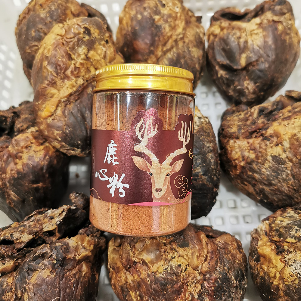 梅花鹿干鹿心吉林鹿心粉鹿茸片含鹿心血以心养心粉正品发货300克 - 图0