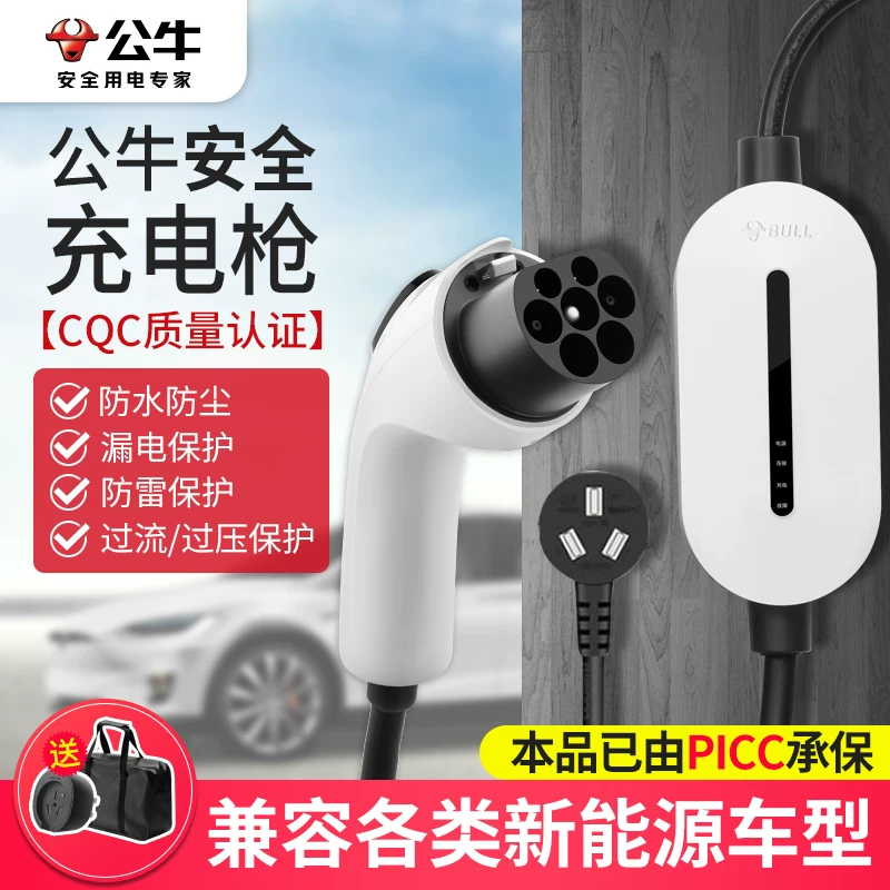 Портативный Bulls с Wuling Hongguang MINI Tesla новый источник энергии автомобильный зарядное устройство домой