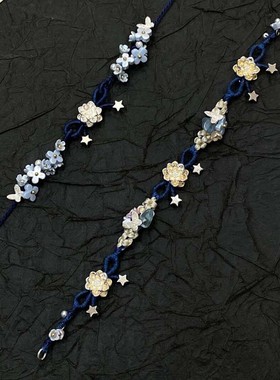 克莱因蓝莲花手链女款轻奢小众