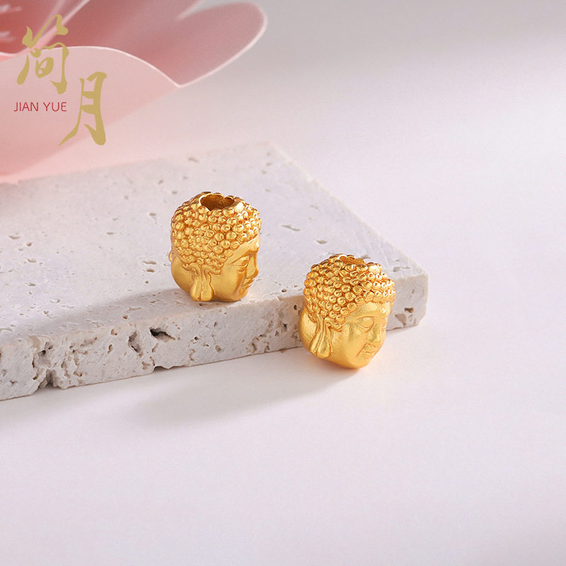 沙金佛头配件diy手链项链配饰挂件久不掉色手工编织挂饰品女首饰,淘宝优惠券,粉丝福利购,淘宝优惠卷