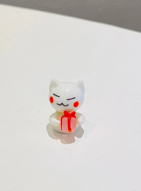猫咪摆件玻璃外贸出口手工可爱
