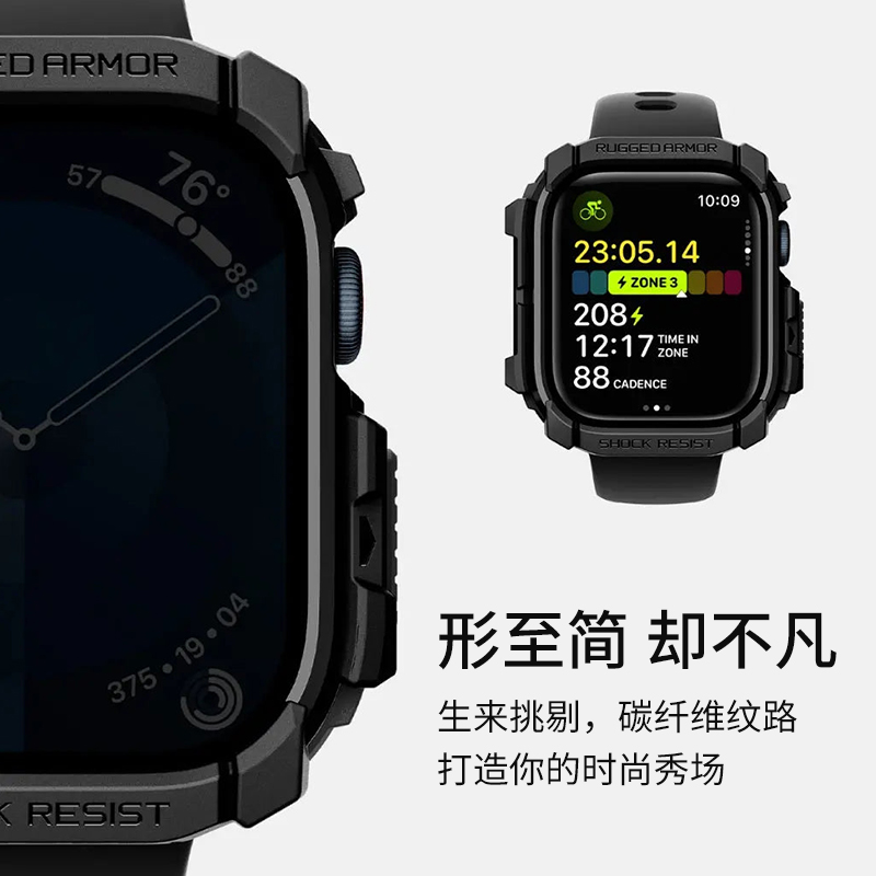 Spigen适用于苹果iwatch10代保护壳防摔智能46mm手表42mm软外壳 - 图0