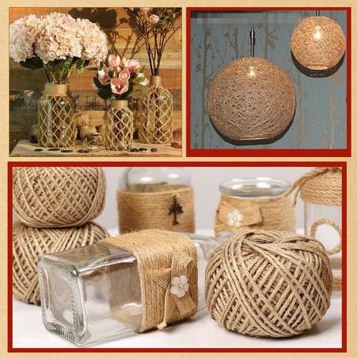 麻绳装饰捆绑手工diy粗绳子创意手工编织照片网格装饰墙耐磨挂绳 - 图2