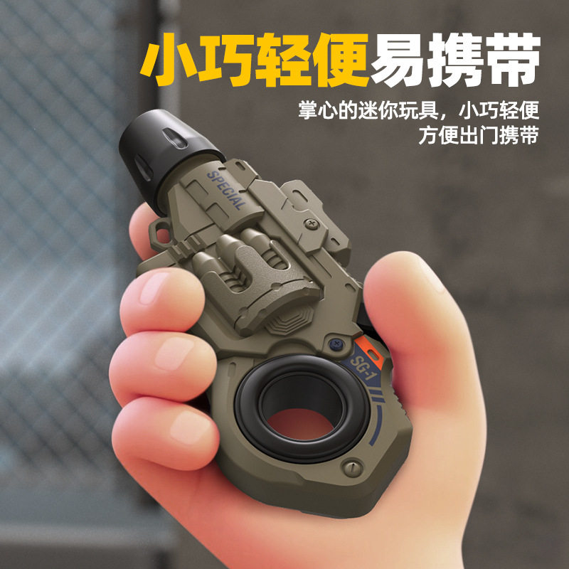 儿童迷你解压发射器旋转玩具枪男孩礼物一键上膛转轮软弹枪模型,淘宝优惠券,粉丝福利购,淘宝优惠卷
