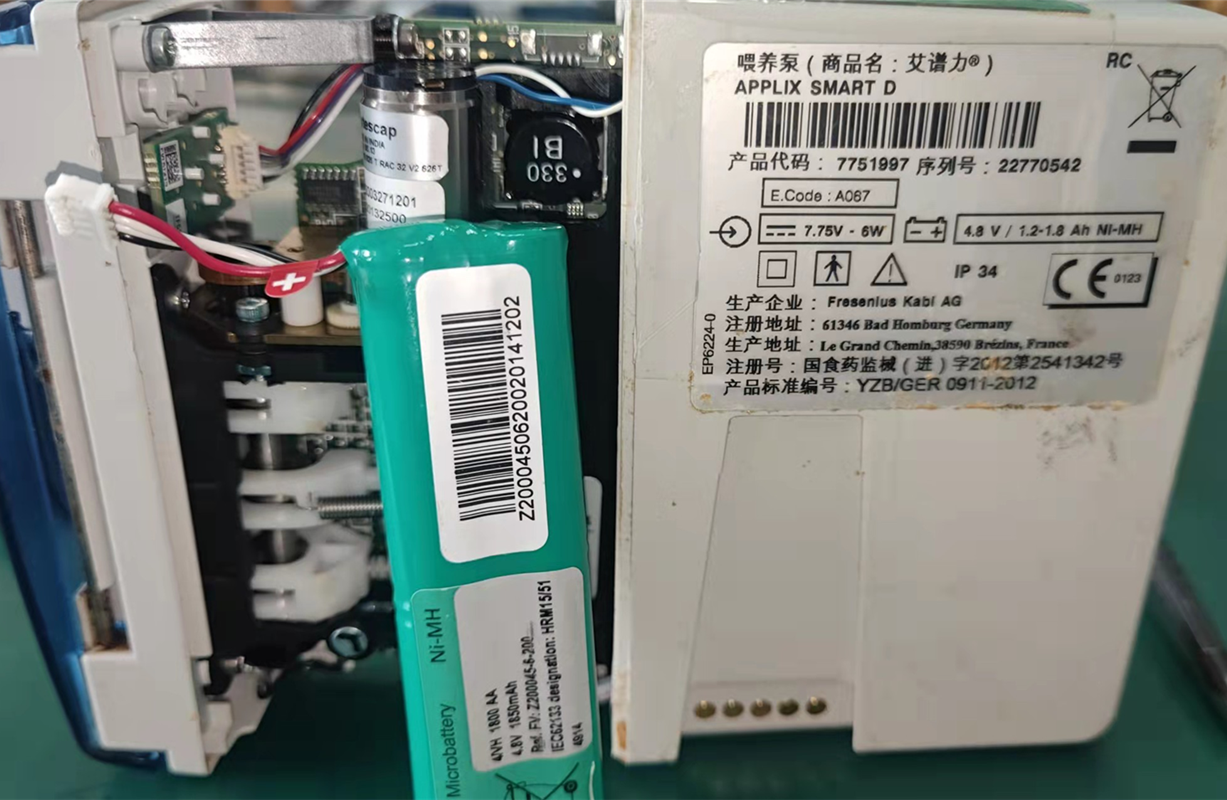 适用艾谱力APPLIX SMART D喂养泵电池  4.8V 1.2-1.8AH NI-MH电池 - 图0