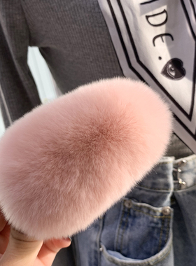 ins风獭兔毛超大可爱网红发夹