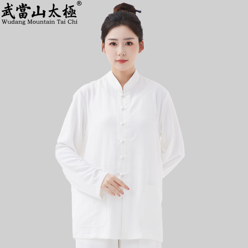 新款交领汉服里衣太极服打底中衣内搭系带贴身男女同款中国风斜襟 - 图0