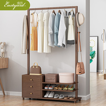 Clothes hat rack minimalist modern hanging clothes hanger floor bedroom with simple and sturdy clothes rack Nan bamboo home containing layer shelf