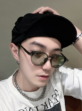 灰色日系近视偏光开车墨镜