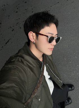 玳瑁墨镜男款2026新款开车专用近视防紫外线偏光高品质方框高级感