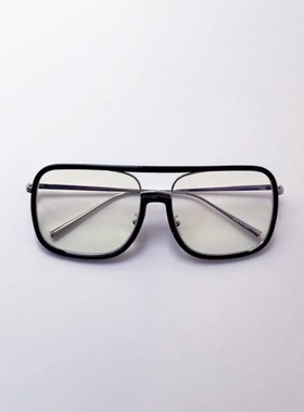 欧美小众飞行员框架复古风眼镜