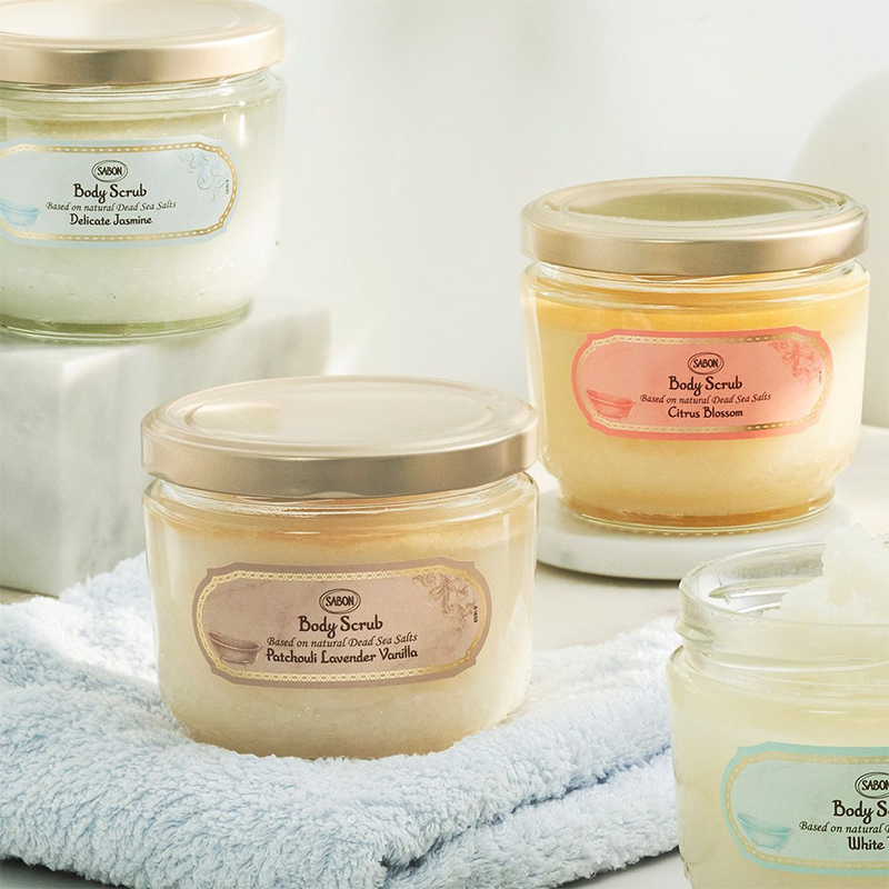 萨邦SABON身体磨砂膏白茶海盐去角质鸡皮沐浴嫩滑肌肤320/600g - 图3