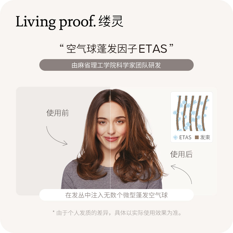 Living Proof反重力喷雾丰盈蓬松免洗扁塌细软油头控油出差神器 - 图1