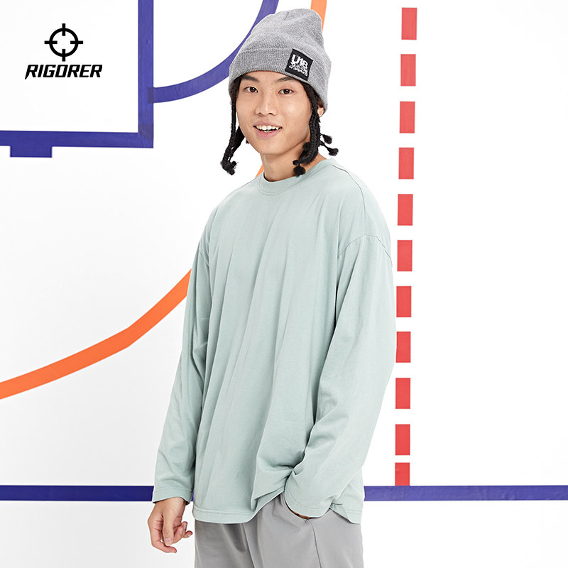 准者运动t恤男美式篮球长袖打底衫跑步休闲宽松圆领套头上衣纯色,淘宝优惠券,粉丝福利购,淘宝优惠卷