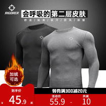 Approver Tight Fit Men Winter Running Training Fitness Suit Basketball Sports High Play Speed Dry Warm Long Sleeves