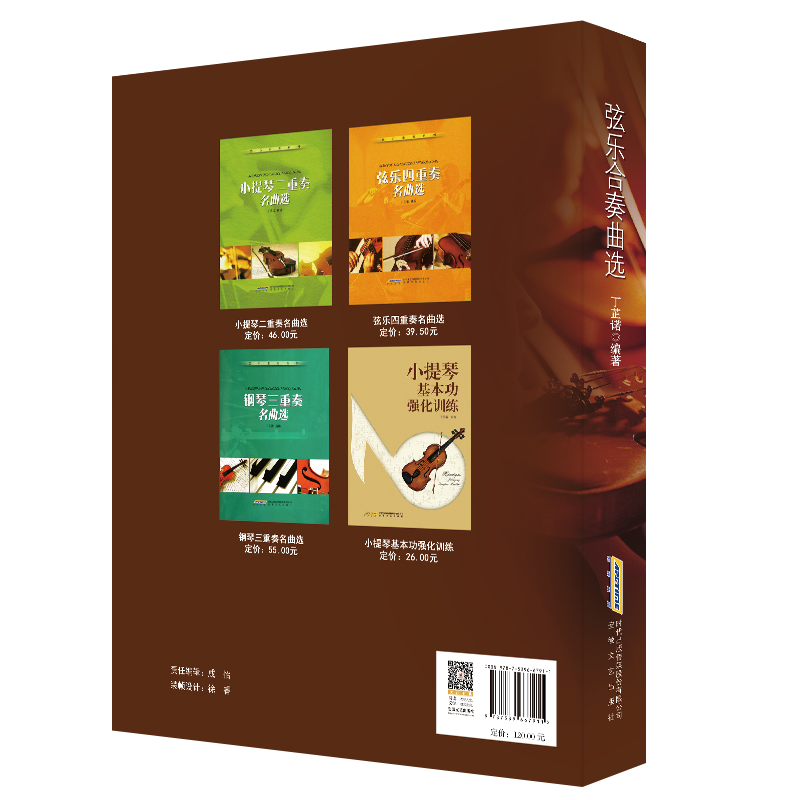 正版包邮弦乐合奏曲选丁芷诺小提琴 安徽文艺出版社音乐（新）