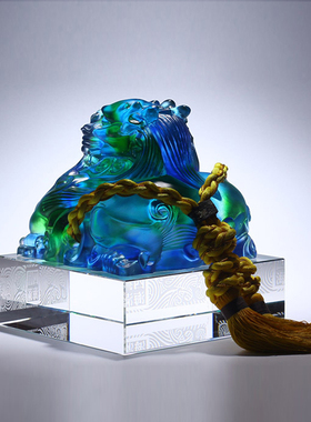 招财貔貅摆件琉璃玉玺印章送领导办公室风水开业公司商务礼品定制