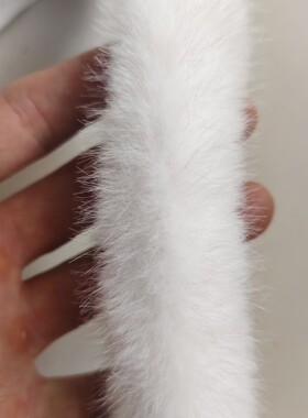 厂家直销白色仿水貂毛旗袍唐装汉服斗篷袖口门襟童装服装夹边辅料