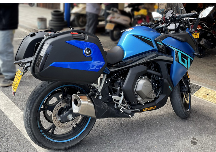 春风GT400摩托车边箱GT650三箱后备箱侧箱尾箱测下挂箱快拆改装 - 图2