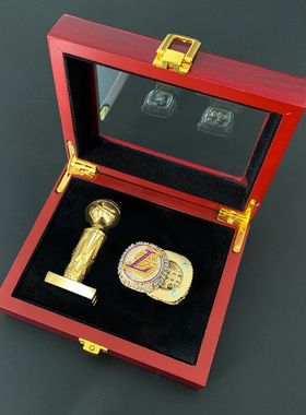 2020湖人浓眉哥安东尼戴维斯总冠军戒指送男生篮球迷生日礼品