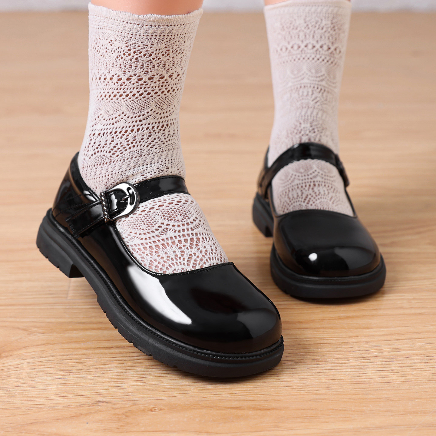 【现货】原创玛丽珍鞋女皮鞋甜美可爱圆头儿童公主鞋JK鞋洛丽塔鞋