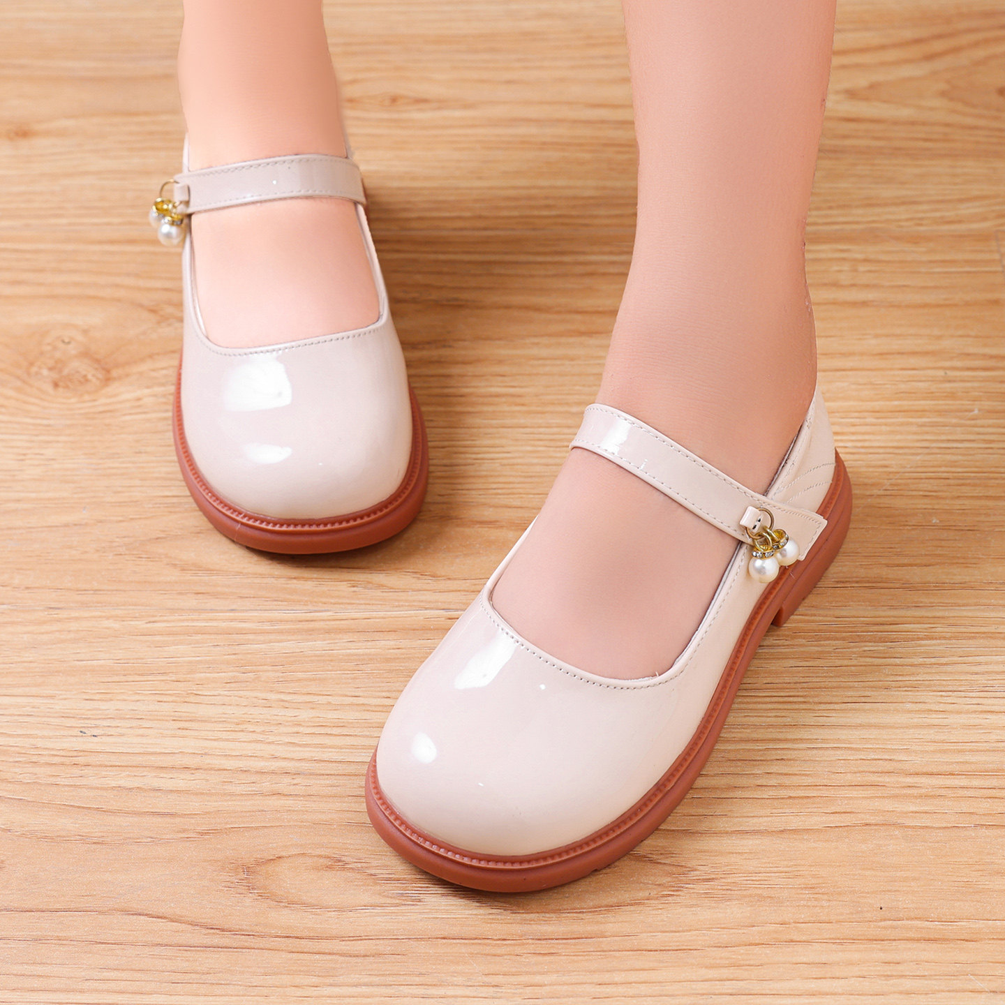 【现货】原创玛丽珍鞋女皮鞋甜美可爱圆头儿童公主鞋JK鞋洛丽塔鞋