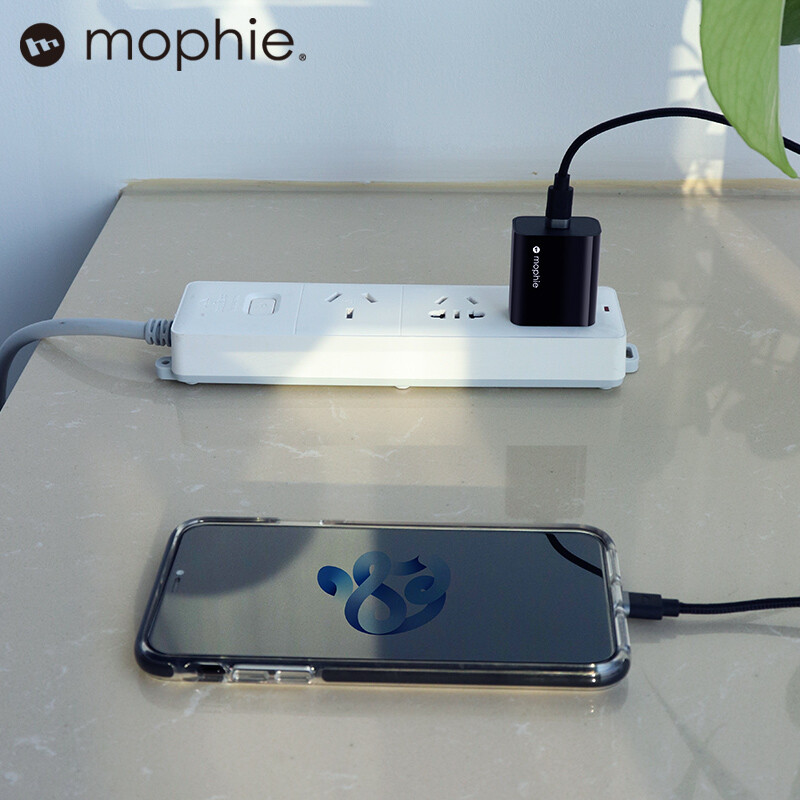 mophie充电头PD20W数据线适用于苹果iPhone15ProMax安全30W快充头14Plus13Max闪电USB-C快充MFI摩尔菲typec - 图0